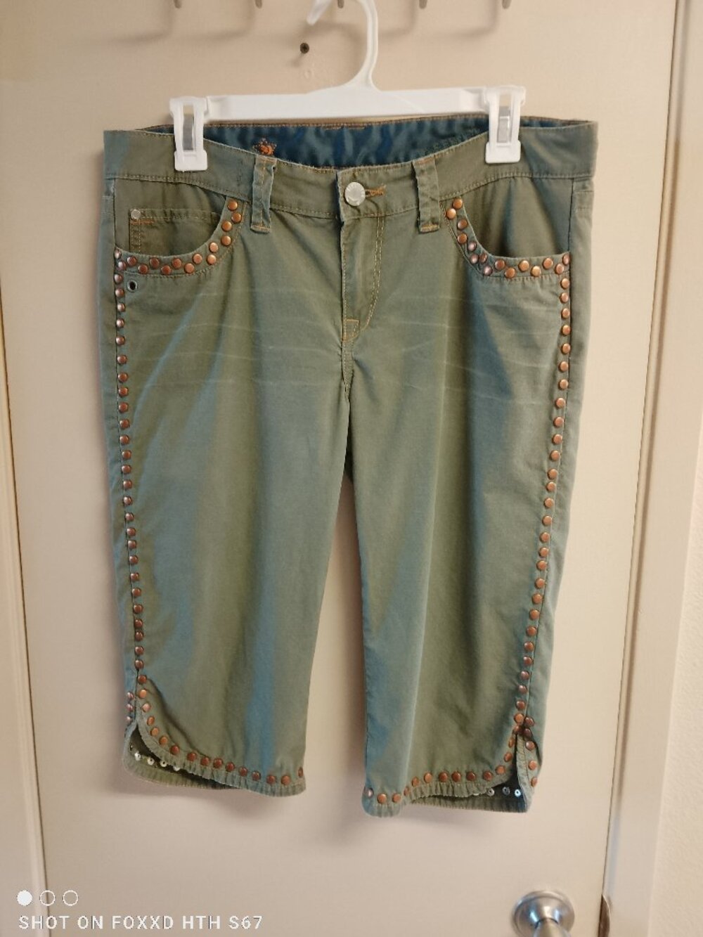 Women's Jrs Vintage Y2K Blue Star Capri Pants Size 7